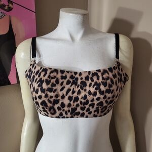 Victorias Secret Leopard Print Bra Sz 38D